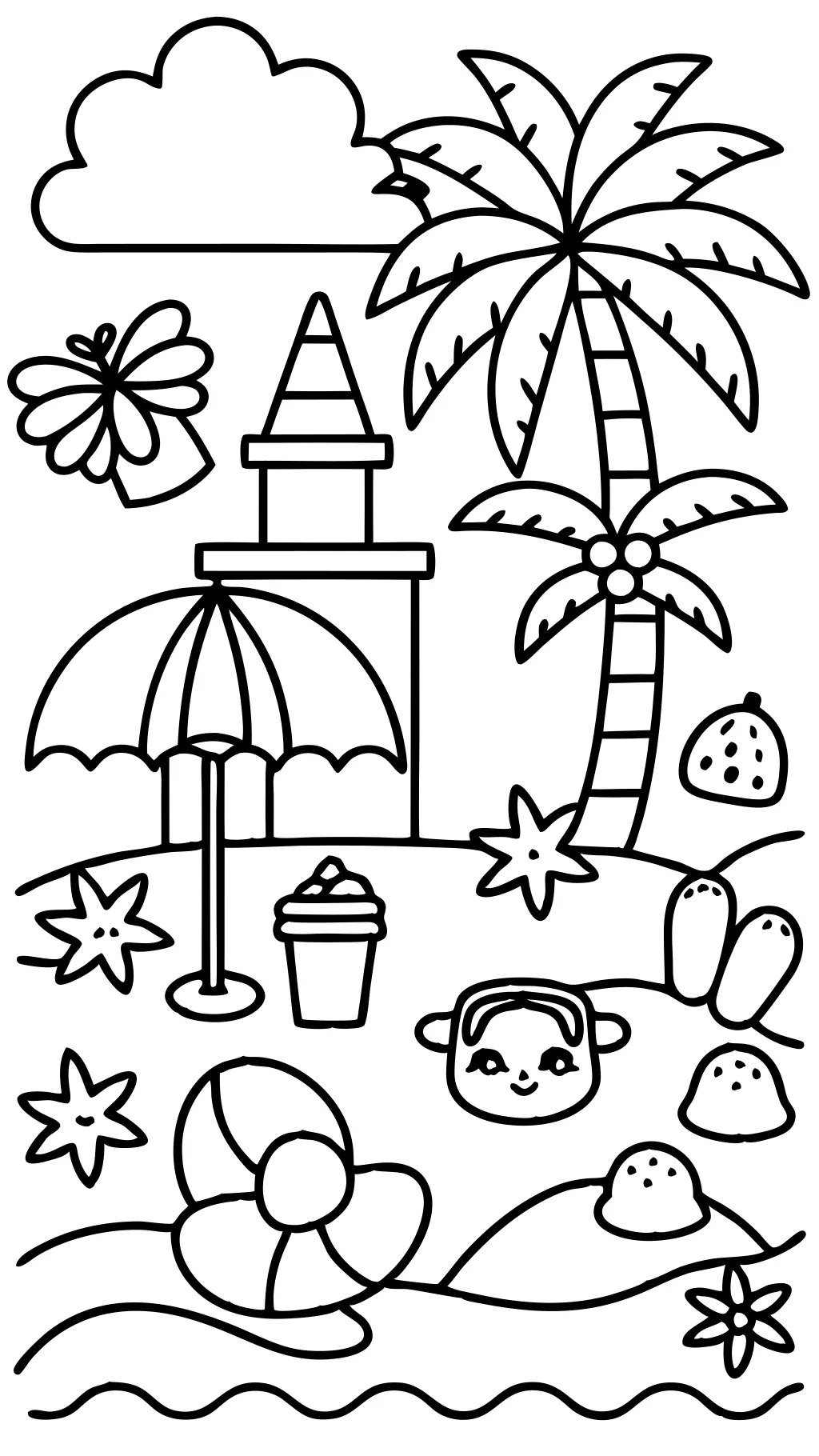 spring break coloring pages